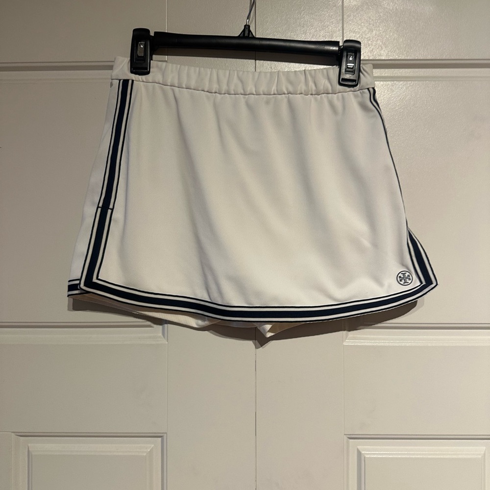 White and Navy Tory Burch Skirt